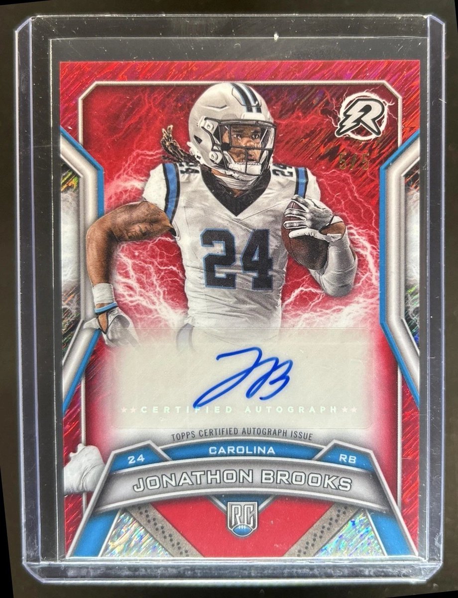 JylesAuctions's tweet photo. Jonathon Brooks 2024 Topps Resurgence Rookie RC Red Static Auto /5

Pretty sweet

https://t.co/AxQ913gUsW #ad https://t.co/fYXHlrE8vN