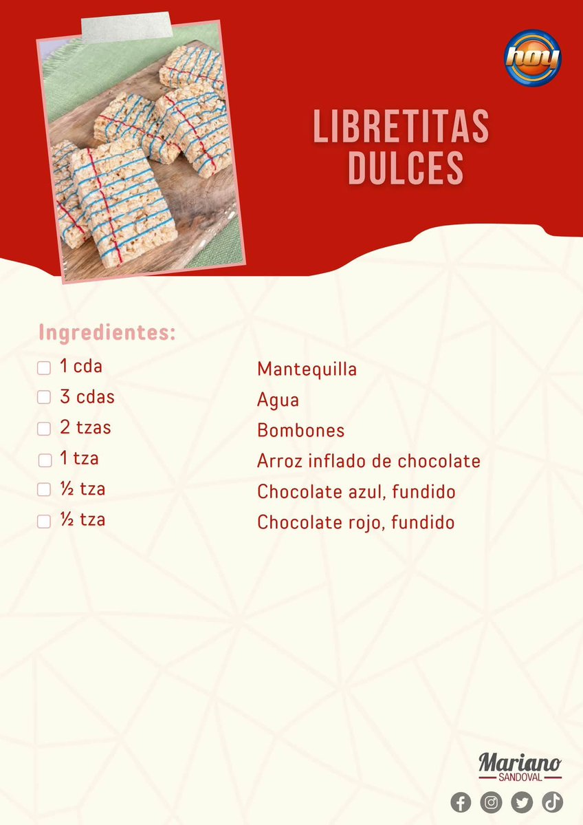 ChefMarianoS's tweet photo. Bandita, para el regreso a clases tenemos una receta para todos. Cocinamos: libretitas dulces 📕✏️🤩 https://t.co/mqxTyFWE3K