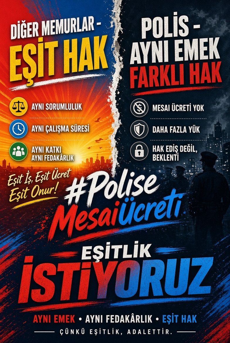 EmniyetBirlik's tweet photo. Polisler, toplumun en ön saflarında görev yapıyor. 

Polisin emeğine sahip çıkmak, devletin sorumluluğudur. Fazla mesai ücreti derhal ödenmelidir! #PoliseMesaiÜcreti 

@mustafaciftcitr @memetsimsek @RTErdogan https://t.co/Ue77NNSI0l