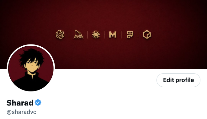 sharadvc's tweet photo. Got The blue checkmark, Looks so sick. https://t.co/HgWQQITv2w
