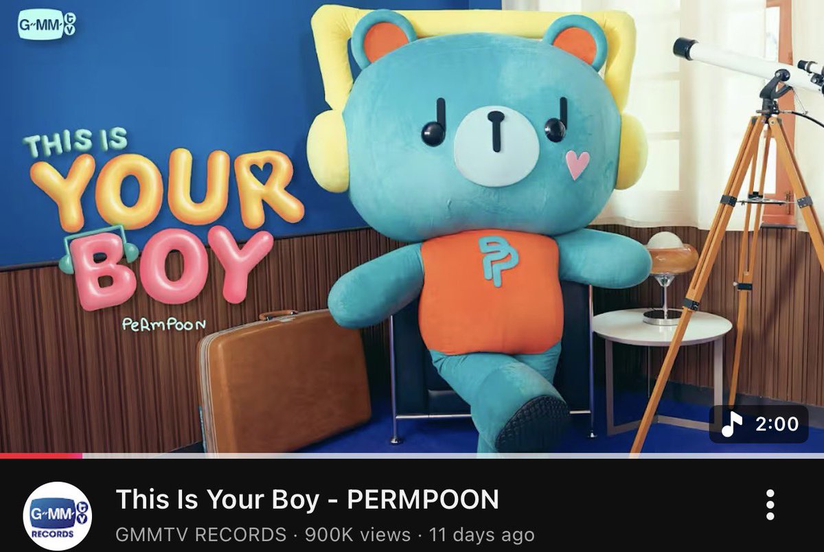 wamh1025ppp's tweet photo. เพิ่มพูนๆ 900k views แล้วค้าบบบ 1M 🔜😍🙌🏻

#PERMPOONThisIsYourBoyMV
#PERMPOON 

This Is Your Boy - PERMPOON https://t.co/ey3G7MlJb2 via @YouTube https://t.co/zdlciK0l0U
