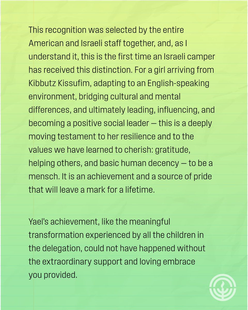 jewishcleveland's tweet photo. Jewish Cleveland’s partnership with Kibbutz Kissufim comes to life at Camp Wise. After nearly 3 years of trauma, loss, and uncertainty, Kissufim teens come to camp to heal, grow, and simply be kids. Read a letter from the parent of a Kissufim camper and see your impact. https://t.co/rYEJIWYfVL