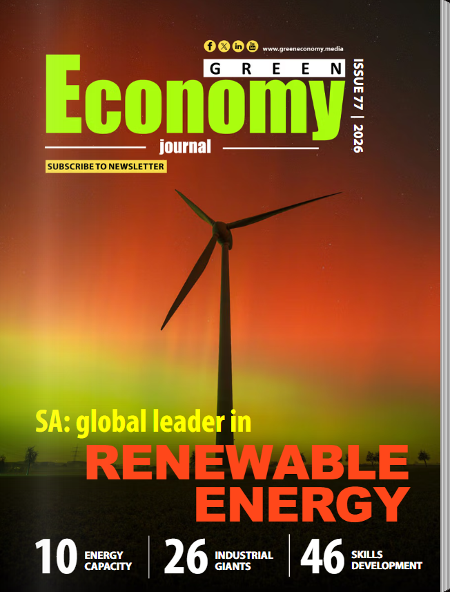 GreeneconomyM's tweet photo. In Issue 77 of GREEN Economy journal, we explore South Africa’s position as a global leader in renewable energy and the opportunities emerging across the sector.

Read Issue 77 now: https://t.co/PlKULdIzya

#GreenEconomy #RenewableEnergy #EnergyTransition #SouthAfrica https://t.co/CWTO0mVPtI