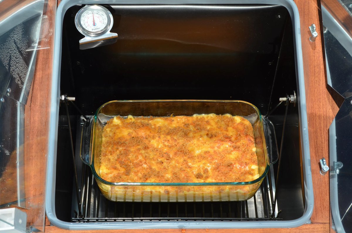 MySolarOven's tweet photo. Sunny-day lasagna? Yes! ☀️🥘 Layer no-boil noodles, beef, sauce, and cheese in your My Solar Oven. Bakes in 1.5–2 hours using only the sun. No fuel or electricity needed: just pure, sustainable flavor!

#MySolarOven #SolarCooking #OffGrid #Lasagna https://t.co/ve7Zn35SXg