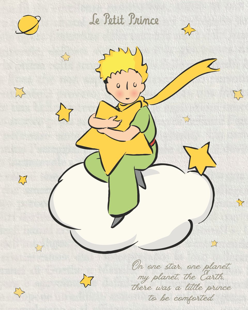 Le_PetitPrince's tweet photo. On one star, one planet, my planet, the Earth, there was a little prince to be comforted. - Chapter VII https://t.co/eWC5lvsCdU