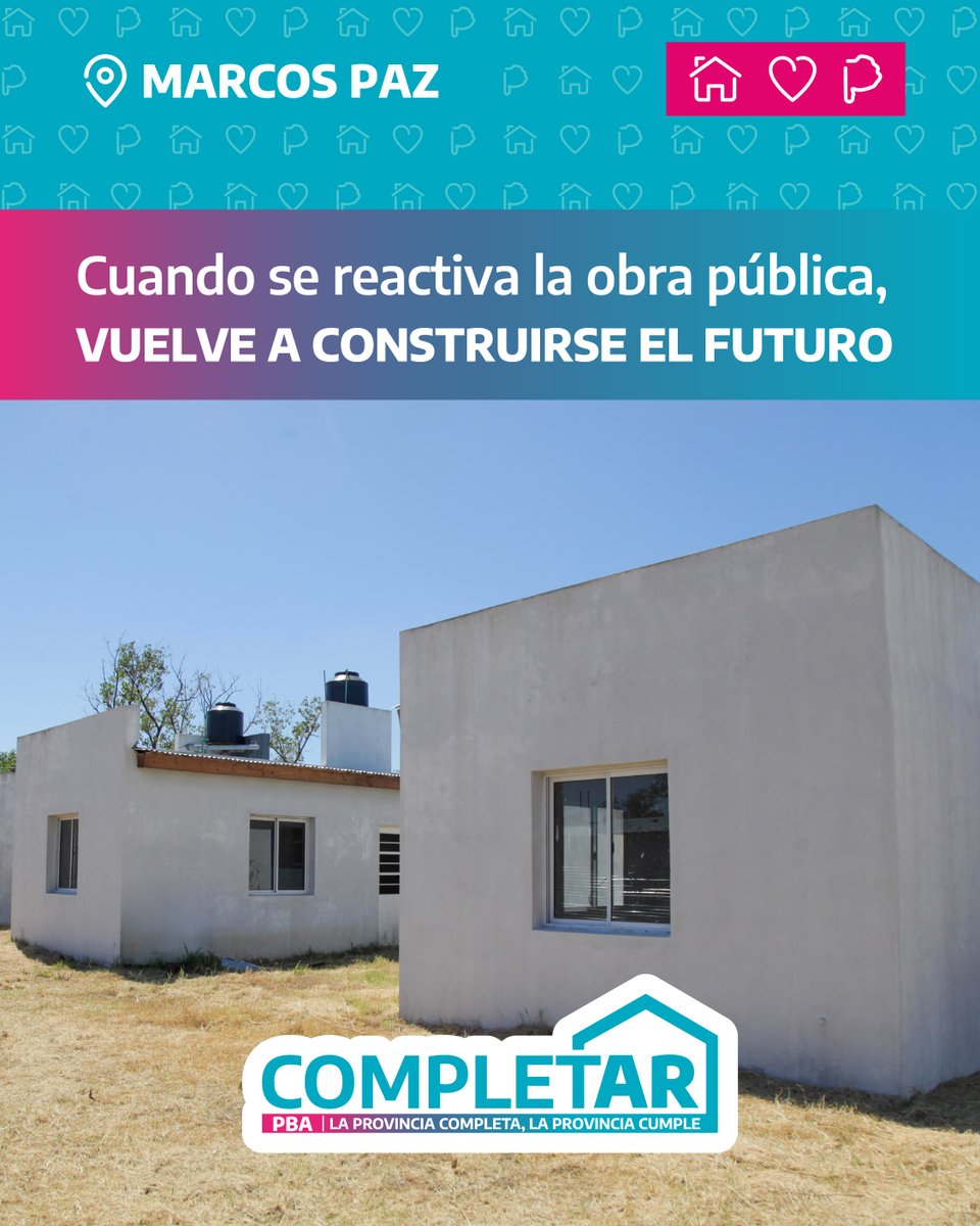 MinHabitatPBA's tweet photo. ¡Mirá cómo son las viviendas que tenemos #EnMarcha en #MarcosPaz!
Gracias al programa #Completar, vamos a reactivar 38 hogares que fueron abandonados por el gobierno nacional.
es un proyecto que consta de casas de 2 dormitorios con una superficie de 62,25 m2. https://t.co/UFOF3TLzfN