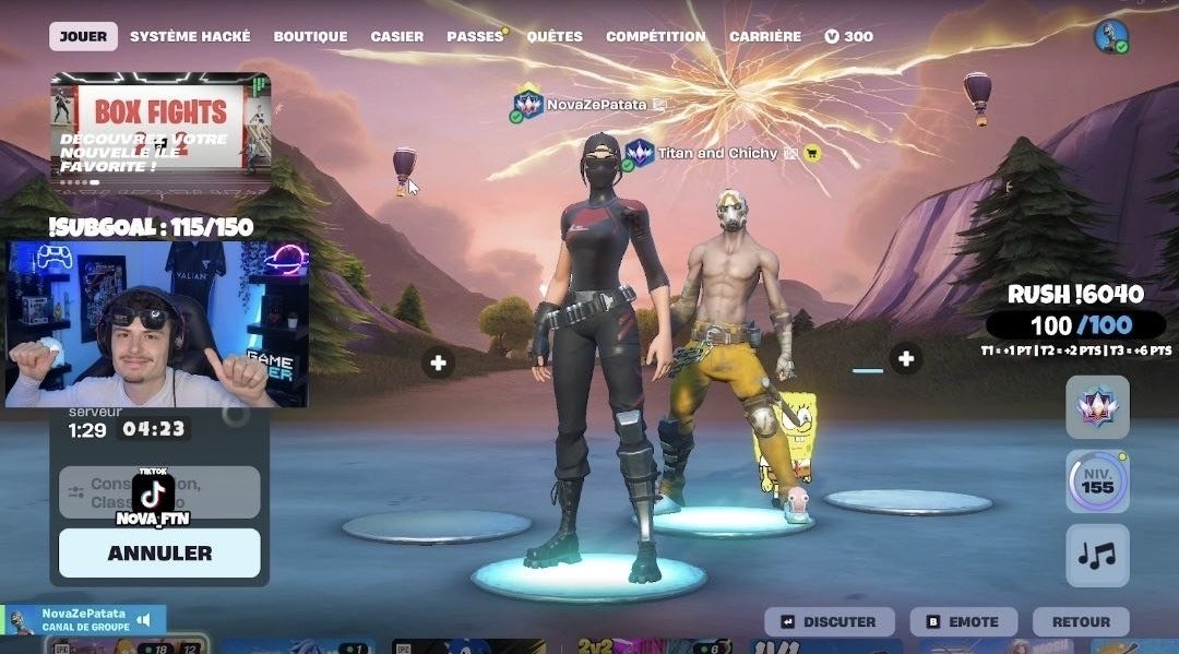 Novaftn_'s tweet photo. 60/40 validé l’équipe ! 🙏🏼

Merci à tous pour le soutien ! On lache rien j’vous prépare des trucs sympa 😈 https://t.co/GxoQt3iW6V