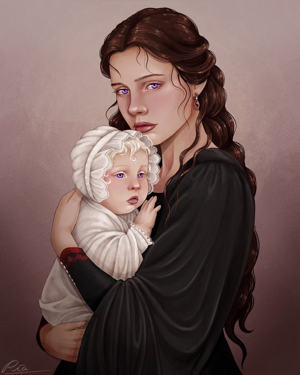 sweetrevxnge's tweet photo. “when elaena velaryon married kermit tully in the summer of 129 AC, wagging tongues followed, their hasty ceremony lending merit to such suspicions.

within the year, rumors of their child’s true parentage had spread across the realm like vhagar’s fires.”

art by @riamourningstar https://t.co/QGY9AA4tTQ