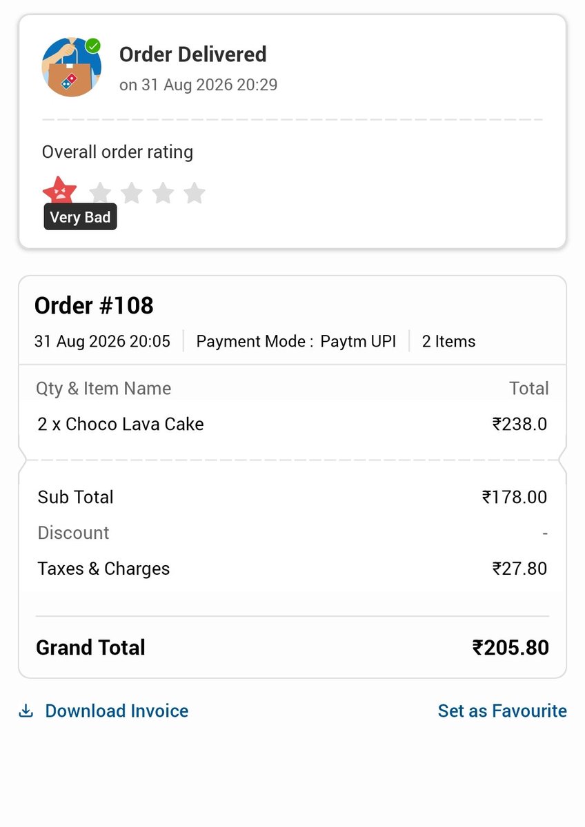 MuditaBagla's tweet photo. @CareDominos @dominos_india worst ever experience. @fssaiindia kindly ban their license. Look what they are delivering and in what condition. Shameless company doing this with their customers @MOFPI_GOI #BanDominos #Scam #Fraud #shameonDominos https://t.co/sFvGxtNe0T