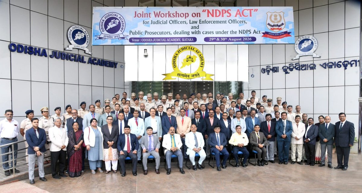 narcoticsbureau's tweet photo. 🤝 NCB, in coordination with Judicial Academy, Cuttack organised a 2-day workshop on NDPS Act in Cuttack. Participants included judicial officers, prosecutors, Odisha Police, Excise & NCB officers.

📚 Leading domain experts shared valuable insights on evidentiary aspects in NDPS Act & emerging developments in drug law enforcement & prosecution during the sessions.

🔹 Hon’ble Justice Sh. S. K Sahoo, Former Chief Justice of the Patna High Court covered the appreciation of evidence common pitfalls leading to acquittals in NDPS cases while Sh. Bibhuti Bhusana Mishra, Ex-DG, NCB highlighted the challenges faced by Drug Law Enforcement Officers. The workshop also featured insights from Sh. Srinivasan Gopal, Ex Assistant Director, NACIN on the evolving legal landscape in narcotics, while Ms. Ashwini Gotyal, IPS, AIG, ANTF, Punjab Police shared best practices in drug law enforcement.

🔹 Zonal Director, NCB Bhubaneswar also shed light on Vision Document on Narcotics Control, emerging trends in narco-trafficking & latest legal developments.

#NCB #NarcoticsControlBureau #SayNoToDrugs #NDPSAct

@HMOIndia @dg_ncb @PIBHomeAffairs @MSJEGOI @NCB_Bhubaneswar @odisha_police @DDNewslive @airnewsalerts