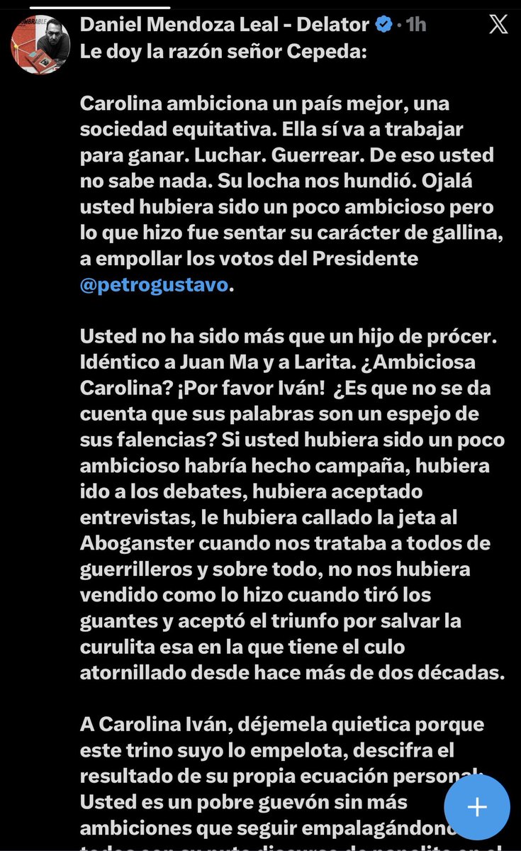 ByViral24's tweet photo. 🔴🇨🇴 Se los habíamos Anticipamos, También conocimos que Daniel Quintero y Carlos Carrillo buscan quedarse cada uno con el liderazgo de la oposición 

Problemas en el paraíso https://t.co/JGNFxetLaI