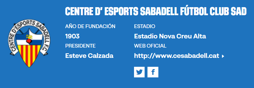 RafelSnchez2's tweet photo. @Vhm1980 I segons la web de https://t.co/f17pk8p9Aa   @LaLiga2   el president és encara l'Esteva Calzada ...... @CESabadell @RadioSabadell https://t.co/UvUjEFGYsb
