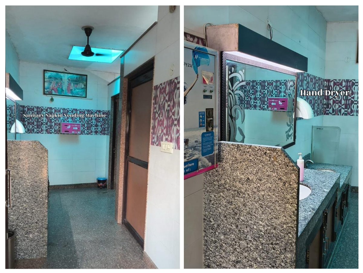 tweetndmc's tweet photo. ULB Code -800442
🌸 Pink Toilets — A Step Towards Safer, Cleaner & More Dignified Public Spaces for Women 🌸
NDMC is committed to providing clean, hygienic, safe and women-friendly sanitation facilities across the NDMC area. Pink Toilets have been introduced to cater to the specific needs of women.
These facilities are equipped with sanitary napkin vending machines, hand dryers, soap dispensers and dedicated baby-feeding spaces, ensuring greater convenience, hygiene and privacy for women and mothers.
Regular inspections by NDMC officials  are being carried out to ensure that toilet seats, floors, wash areas, doors, mirrors and other facilities are maintained in clean and hygienic conditions, while the availability of liquid soap and other essential amenities is also monitored.
A clean public toilet is not merely a sanitation facility—it is a reflection of a city’s respect for women, public health and human dignity.
*Photographs of Pink Toilet located near Fire Station , outer circle , CP.*
#NDMC #PinkToilets  #SwachhAadat Se #SwachhBharat #WomenFriendlySpaces #WomenSafety  #SwachhBharat  #SafePublicSpaces