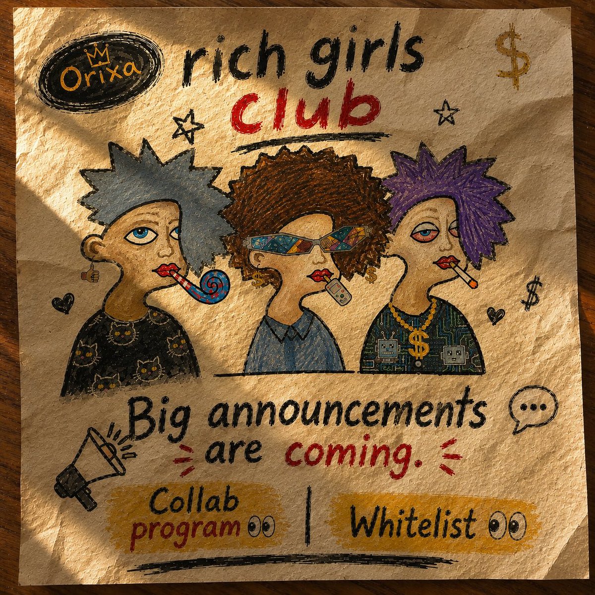 RichGirlsClub_'s tweet photo. Big announcements are coming.

Collab program 👀
Whitelist 👁️_👁️
On @arc https://t.co/97ElUZBDcI