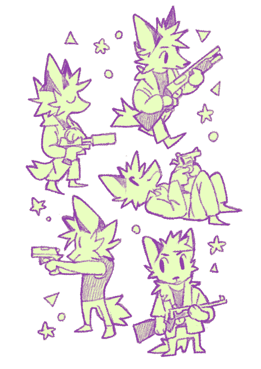 Serpent____x's tweet photo. more mini critters (with guns) https://t.co/TqTFC84N9G
