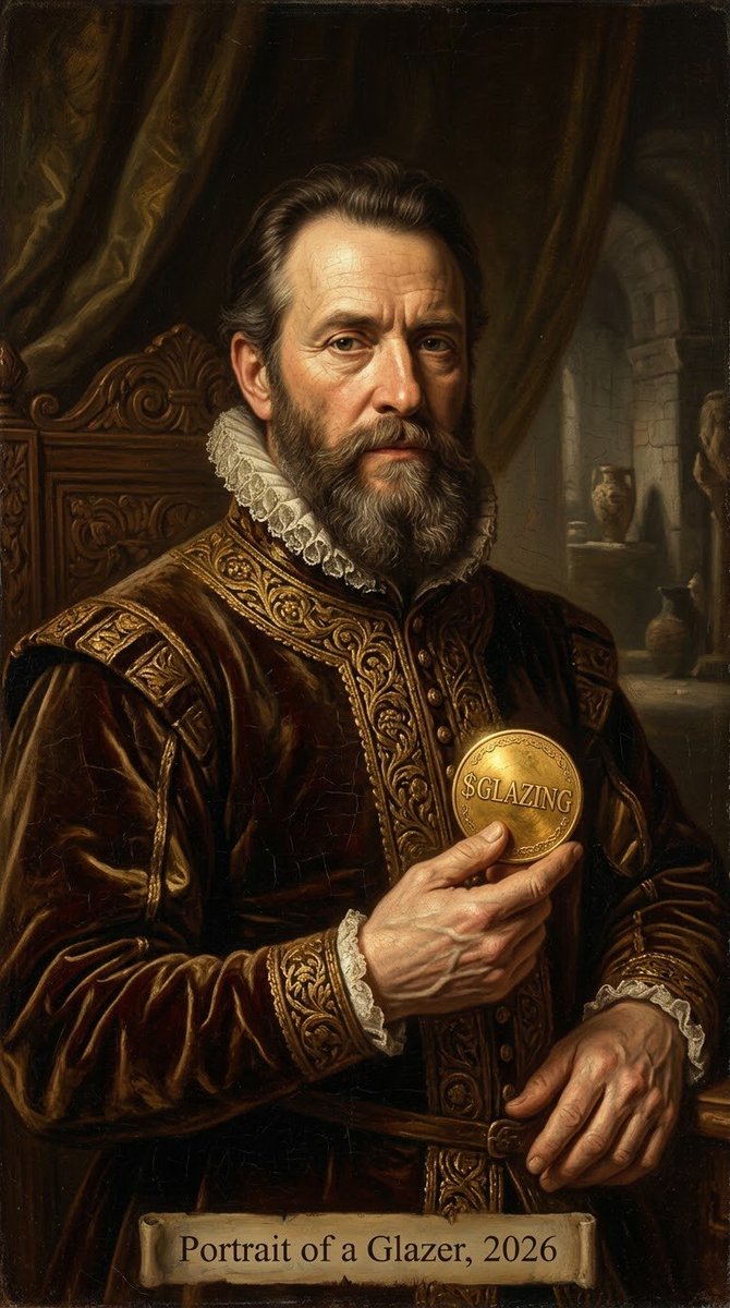 kzrvbc's tweet photo. A timeless masterpiece of pure conviction. 🖼️✨
Empires fall, currencies fade, but true Chads hold the gold forever. 📜📈
#$GLAZING #CryptoArt #Solana #ToTheMoon #ClassyCrypto https://t.co/dmLZmVbTwI