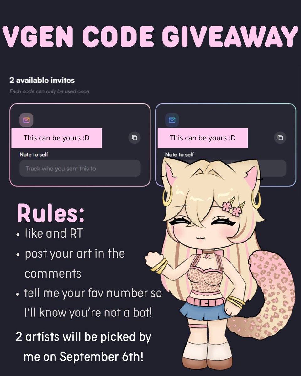 Nishii_7's tweet photo. VGen code giveaway :D
Rules below! https://t.co/CHaRvfxSsS