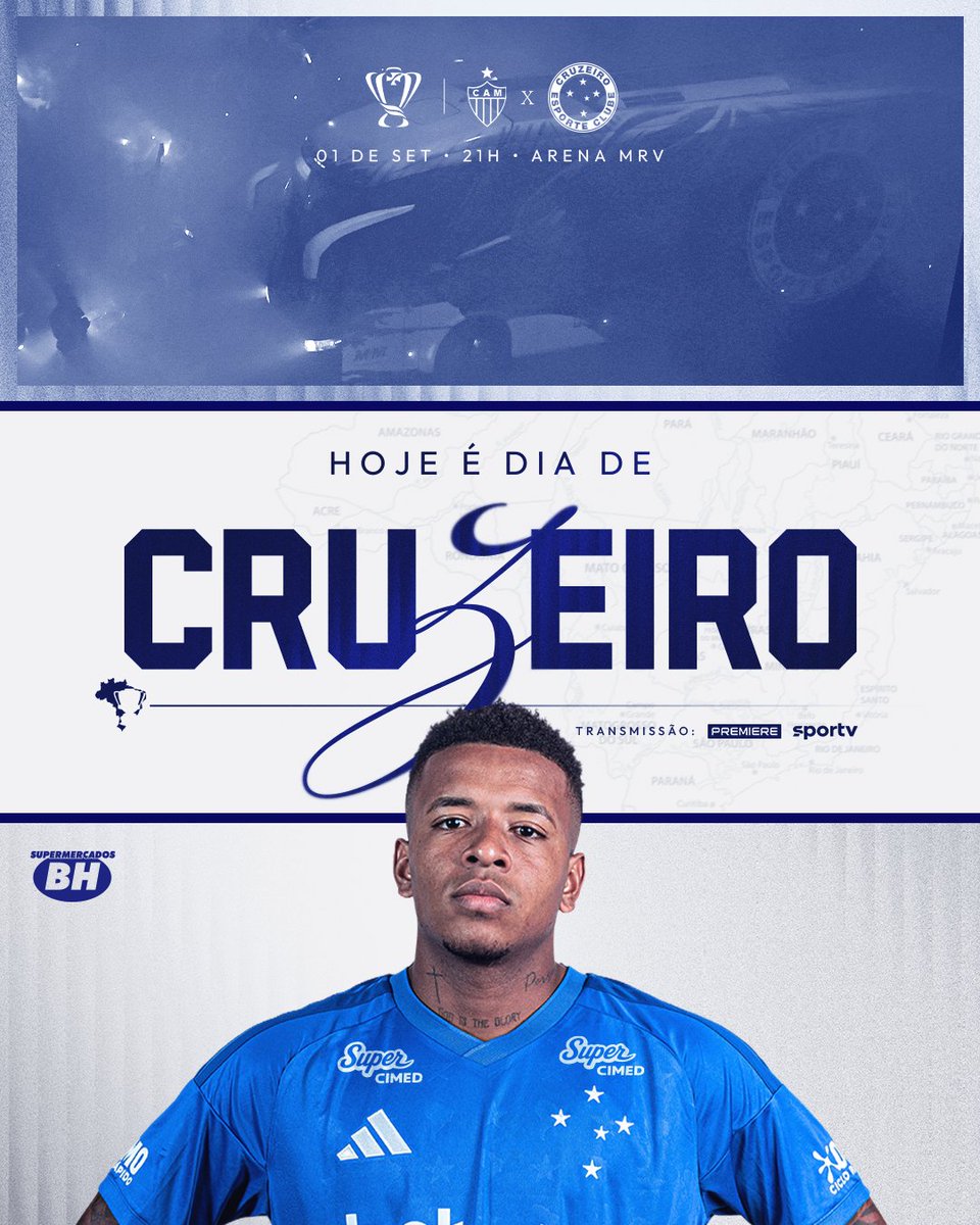Cruzeiro's tweet photo. HOJE TEM CRUZEIROOOO!!! O CABULOSO VAI EM BUSCA DA CLASSIFICAÇÃO NA COPA DO BRASIL!! VAMOOSSS!!! 🦊💙

#CAMxCRU #ReiDeCopas https://t.co/0ES9w4w7XR