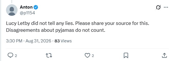 highhopesbest's tweet photo. Oops! A Lucy Letby fan has made the schoolboy error of confusing me with one his fellow dimwits, and called me out. 😬 #sixofthebest https://t.co/UjKrvVf8Pk
