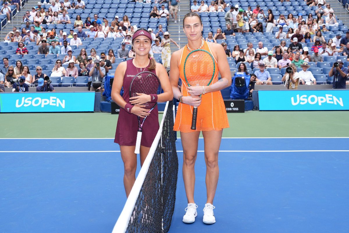 fabianv_'s tweet photo. Camila Osorio (59º) fue de menos a más y tuvo un buen momento en el segundo set llevándolo hasta el 4-4, pero no le alcanzó y fue superada por Aryna Sabalenka 🇧🇾 (1º) por 6-2, 6-4 en primera ronda del #USOpen. 

La gira norteamericana termina con un 2-5 para la colombiana. https://t.co/Br8jsHFfKW