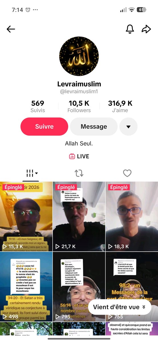 maperlebio's tweet photo. Assalam alaikoum.
Pourriez vous mettre en garde contre cet individu qui fait des ravages https://t.co/hoiRFcnXt6