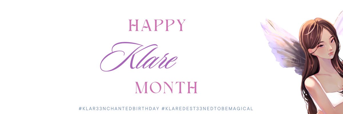 aspiringklare's tweet photo. HAPPY KLARE MONTH 🩷🦋💜

#Klar33nchantedBirthday
#KlareDest33nToBeMagical https://t.co/LiEs1Gj9Nq
