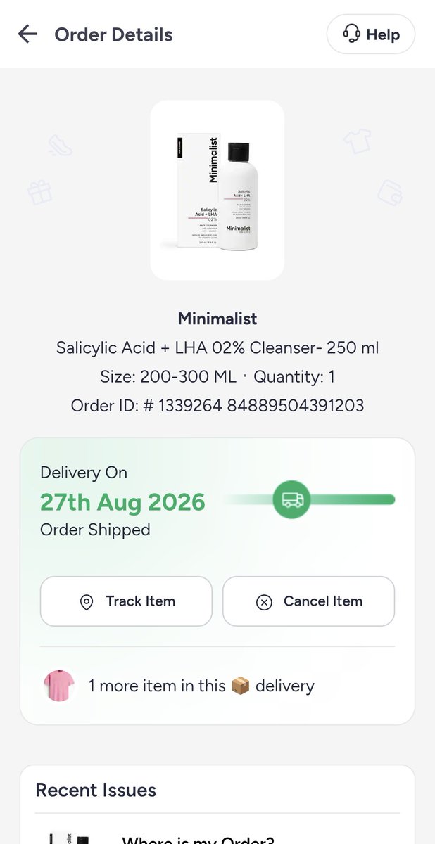 Atul_Narayan11's tweet photo. Pathetic service from @myntra First, my Aug 6 order gets "lost" &amp; cancelled without a single attempt, replacement is denied, and the price is hiked. I reorder on Aug 22  (EDD: Aug 27), and it's delayed AGAIN for 5 days with zero real updates. Commit to a firm delivery deadline. https://t.co/xoypf8R7qf