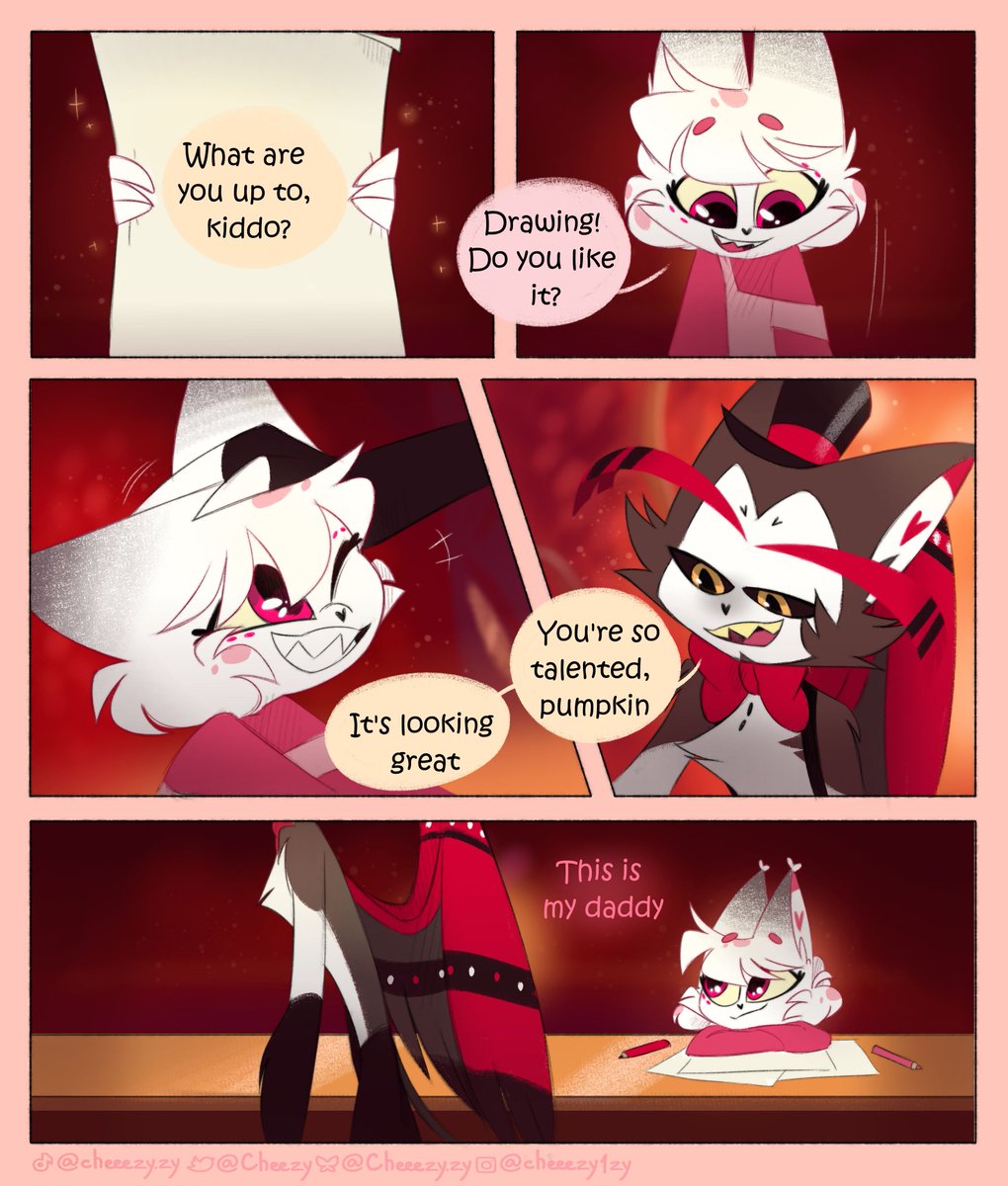 CheeezyZy's tweet photo. "The Troublemakers"
My fankid comic remake💥chapter 1 (1/3)

Thank you to my friend Panya for help with writing the dialogue! 
#huskerdust #hazbinhotel #comic https://t.co/q5VQTYw1oo