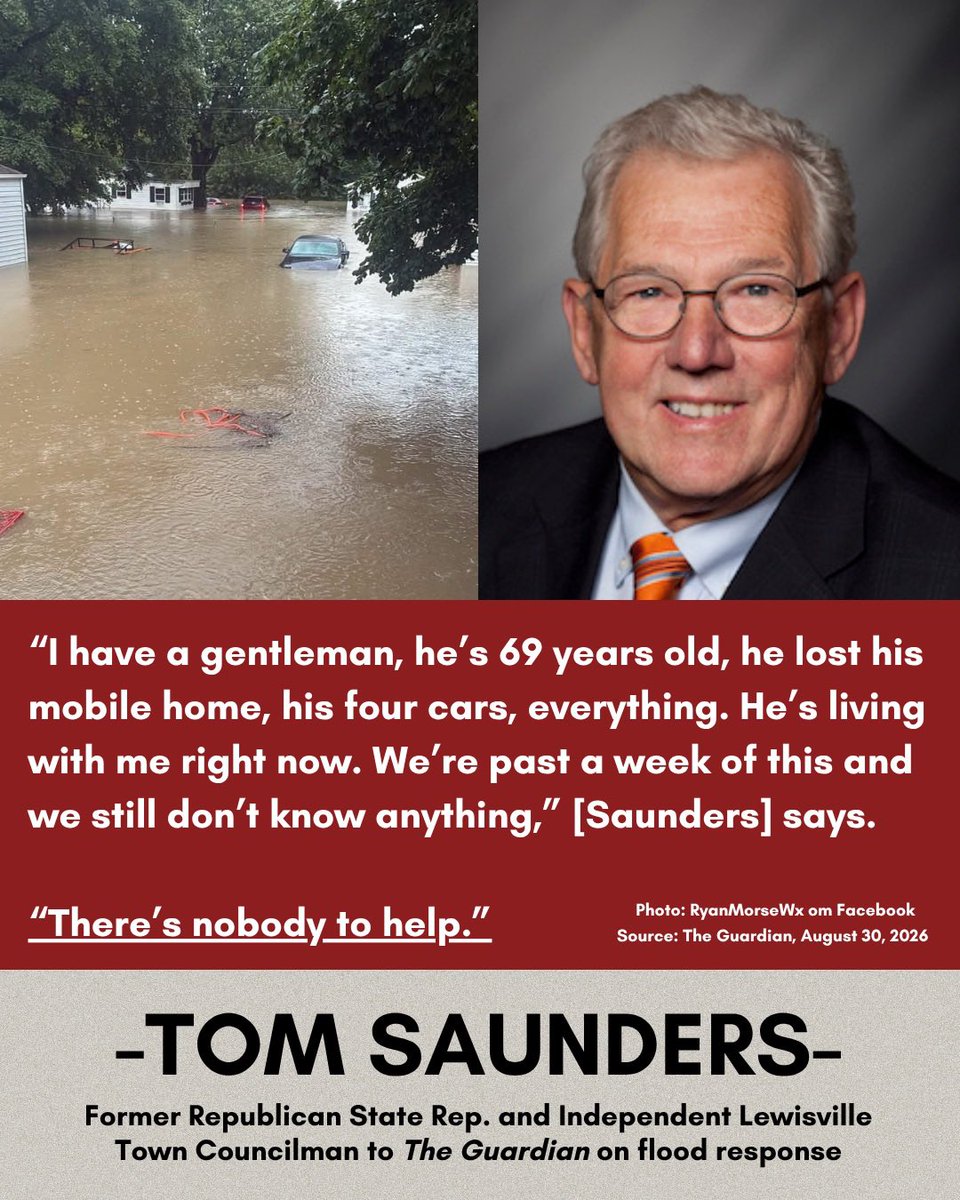 INDems's tweet photo. “There’s nobody to help.”

This is not a partisan issue, it’s about good government. 20+ years of Republican rule is failing our state. From decades of brazen corruption to dropping the ball on the recent storm response, Hoosiers deserve better. https://t.co/XhY5oXm3s1