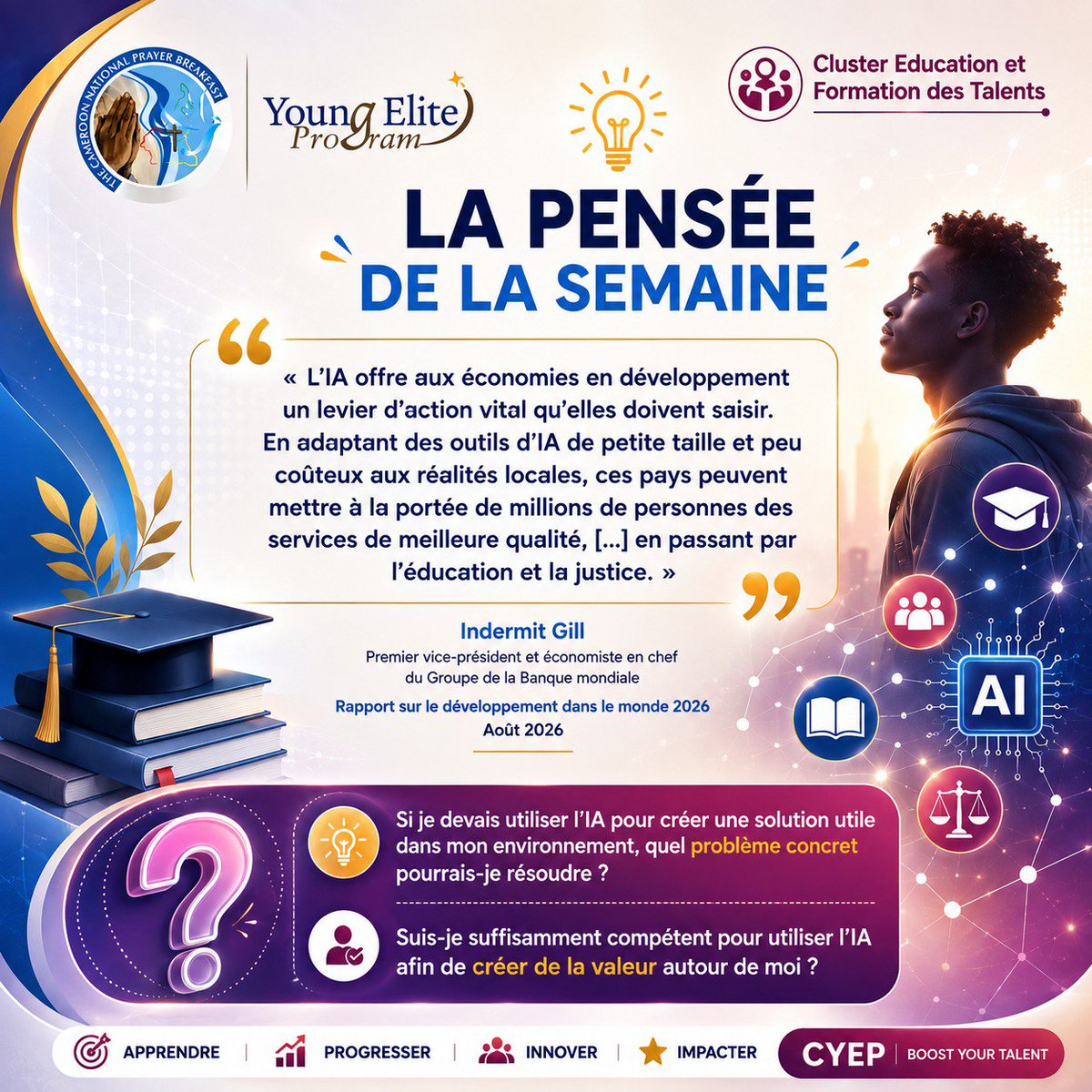 CNPB_Officiel's tweet photo. #CNPB
#CNPBYoungEliteProgram
#Education
#Talents
#EngagementSocial https://t.co/6bQjc47tTA