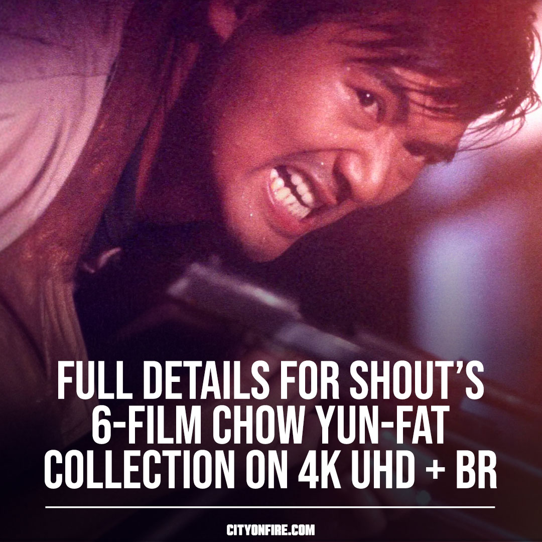 CityOnFireNews's tweet photo. This collection is FAT! Details and Trailers for Shout’s ‘Chow Yun-fat Collection’ on 4K Ultra HD + Blu-ray

Details and Trailers: https://t.co/NxAFSkgaCQ 

#ChowYunFat #citywar #theoccupant #whyme #thediaryofabigman #fracturedfollies #eighthappiness #bluray #4kUltraHD #UHD #4KUHD #physicalmedia #physicalmediaforever #HongKongCinema #hongkongfilm #hongkongmovies 

Visit City on Fire (https://t.co/6R8bQ6lGK9) for Asian and martial arts film news, reviews and 4K Ultra HD and Blu-ray releases. #CityOnFire

Visit The Goodie Emporium (https://t.co/YcKzdiDqmY) if you're on the hunt for import 4K Ultra HD and Blu-ray movies. #goodieemporium