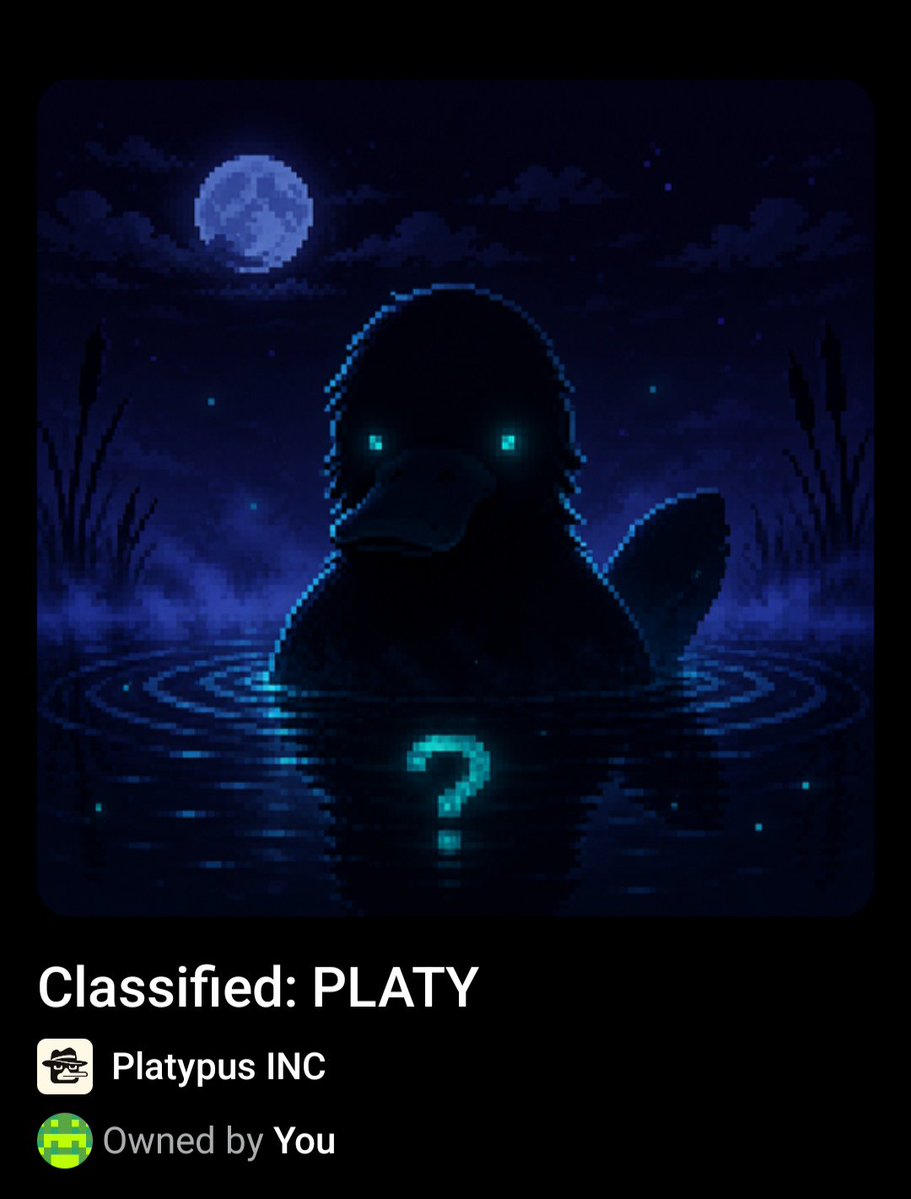 Kopildeb07's tweet photo. Just minted my @cashplatypus NFT.

Another one added to the collection.
Love the vibe, love the art, and excited to see where this journey goes.

#NFT #Web3 #NFTCommunity #PlatypusINC https://t.co/2Uq42ZW2Kc
