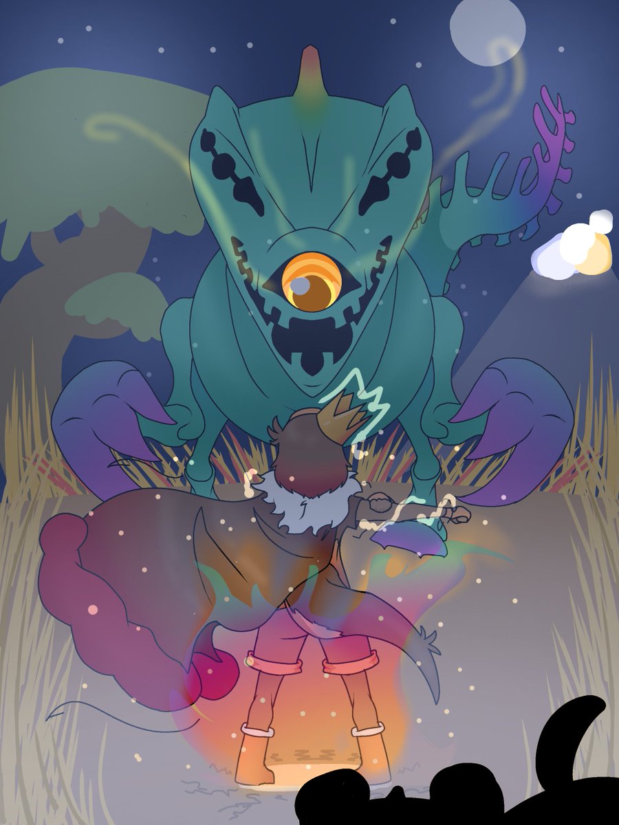 Medrako1's tweet photo. "Let the king deal with this pusillanimous fellow."
A few moments later..
#oc #spinosaurus #orifure #tyrannosaurusrex #kemonofriends #ligre #bluepenguin #cellien #スピノサウルス #オリフレ #ティラノサウルス・レックス #けもの耳 #けものフレンズ #ライガー #ブルーペンギン #セルリアン https://t.co/zAokaTNfxJ