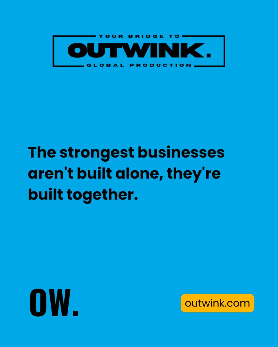 outwinkcom's tweet photo. Strong businesses aren't built in isolation. 🤝
They grow through collaboration, shared ideas and the people willing to build alongside you. 🚀
#OUTWINK #BusinessGrowth #Collaboration #Entrepreneurship #B2B https://t.co/tFYwemWw8X