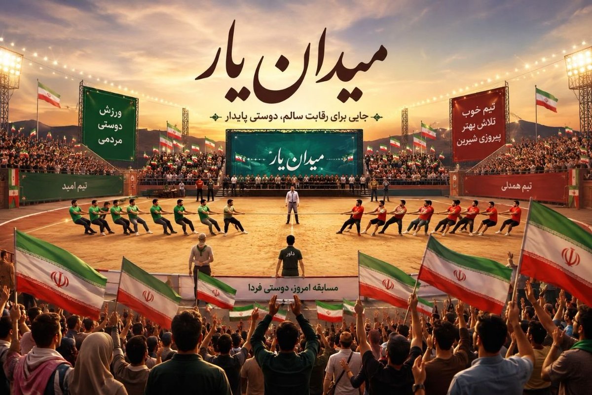 simina_sa's tweet photo. اینجا قرار نیست فقط برنده‌ها دیده بشن؛ تلاش، همکاری، رفاقت و روحیه جوانمردی هم بخشی از زیبایی #میدان_یار است. https://t.co/OLw0oitXHT