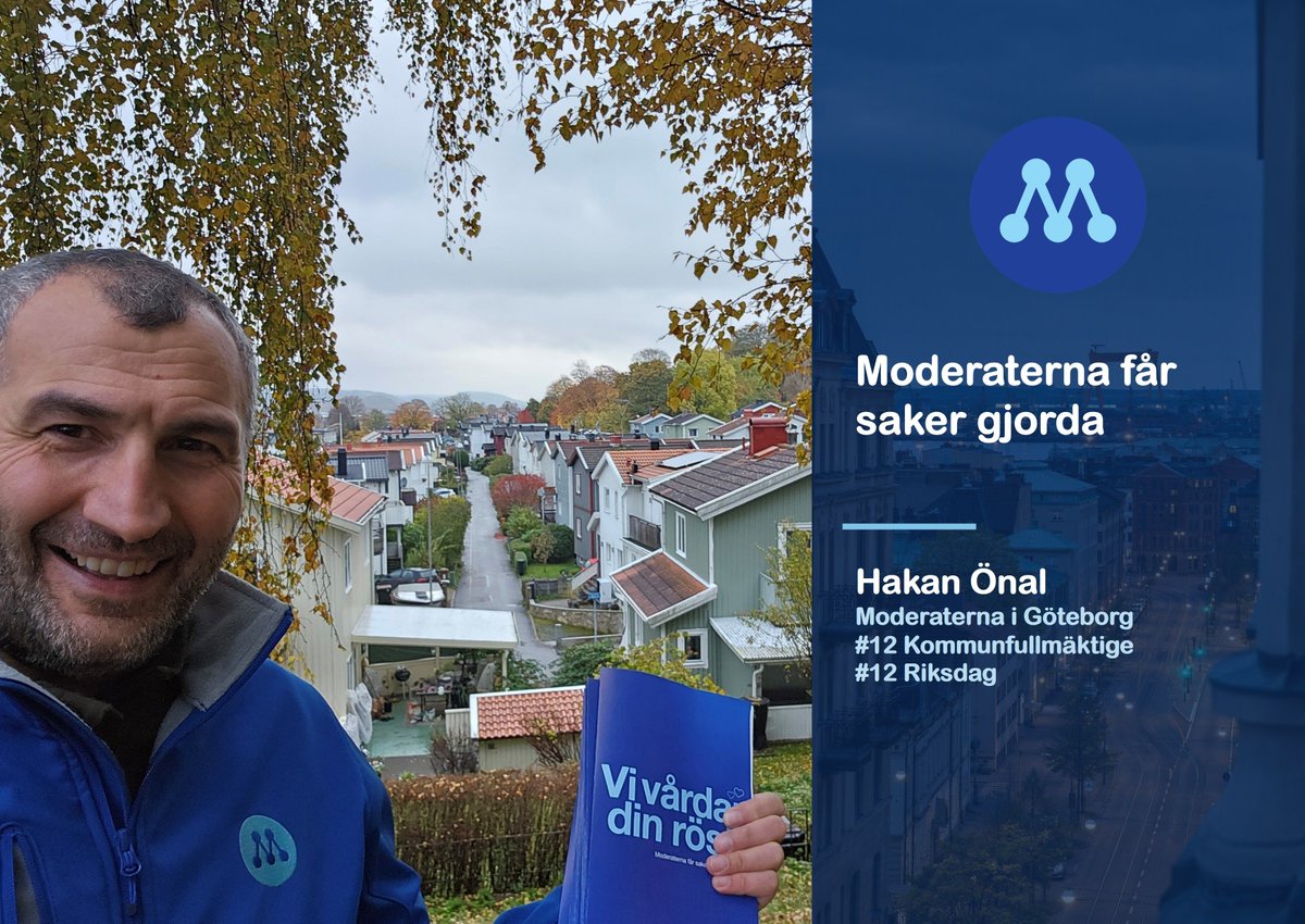 hakanonal72's tweet photo. Den 13 September kan du kryssa Hakan Önal.
#Göteborg 
#Moderaterna 
#Fräntorp https://t.co/9jyy1uWR1W