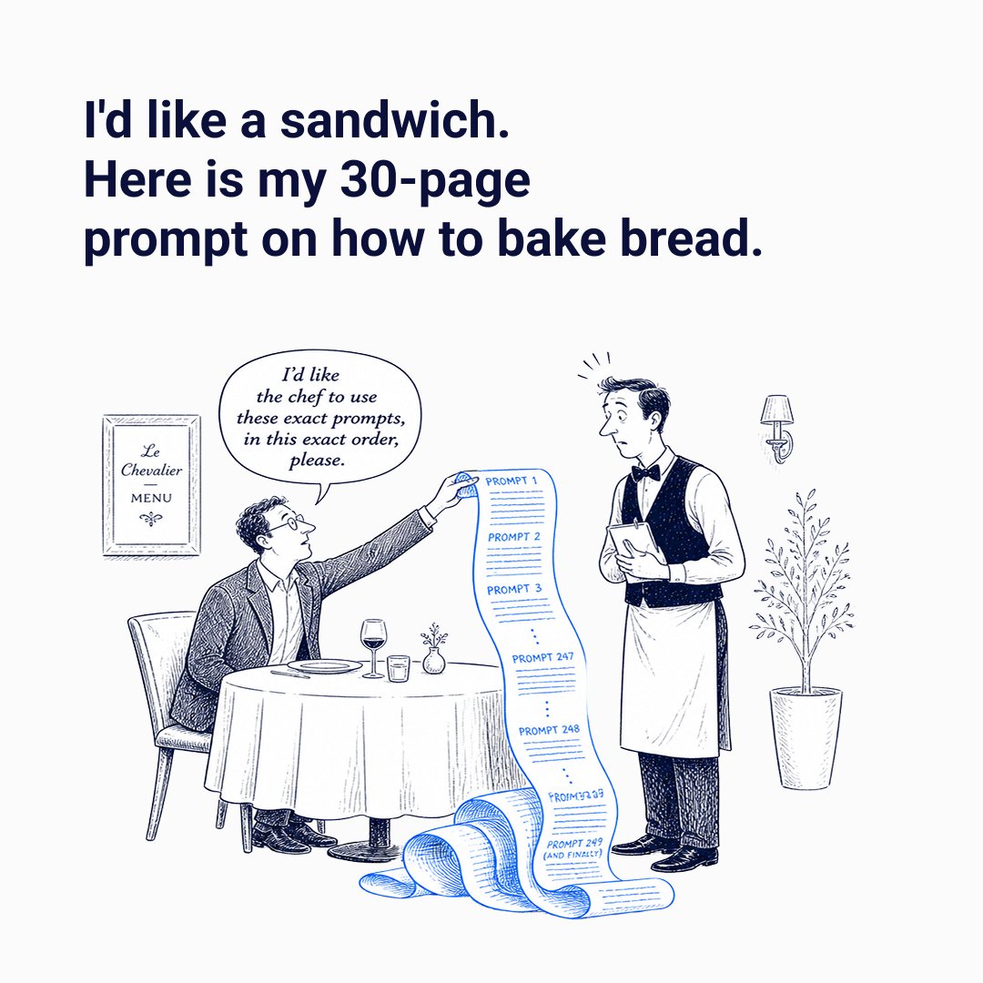 anurahk's tweet photo. A model built for one domain already understands the context you are working in, so you are not describing it again on every request. That is most of what makes a domain-specific model easier to prompt than one built to answer anything. https://t.co/gxUcWLzz9B