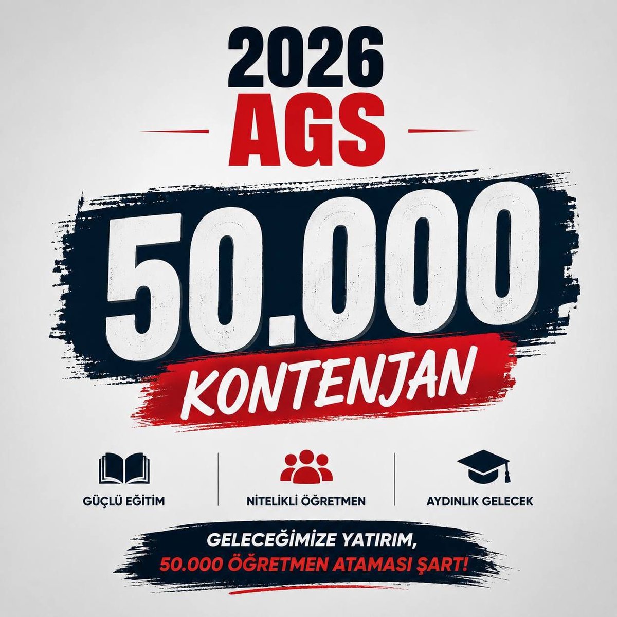 maydarzuu's tweet photo. Aylardır gece gündüz dökülen alın teri, kütüphanelerde verilen o büyük mücadele ve çekilen tüm zorluklar ziyan edilmemelidir.
#AGS50Binşart #İngilizceye5000Atama https://t.co/sYi7O4dP3C