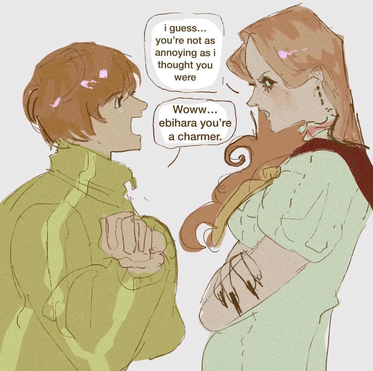 meloesu's tweet photo. "hi!! how do you feel about ai x chie…" -> INCREDIBLY STRONG! i love them. i have a bunch of art of them on here!!!! https://t.co/rmKPIm7Wc2