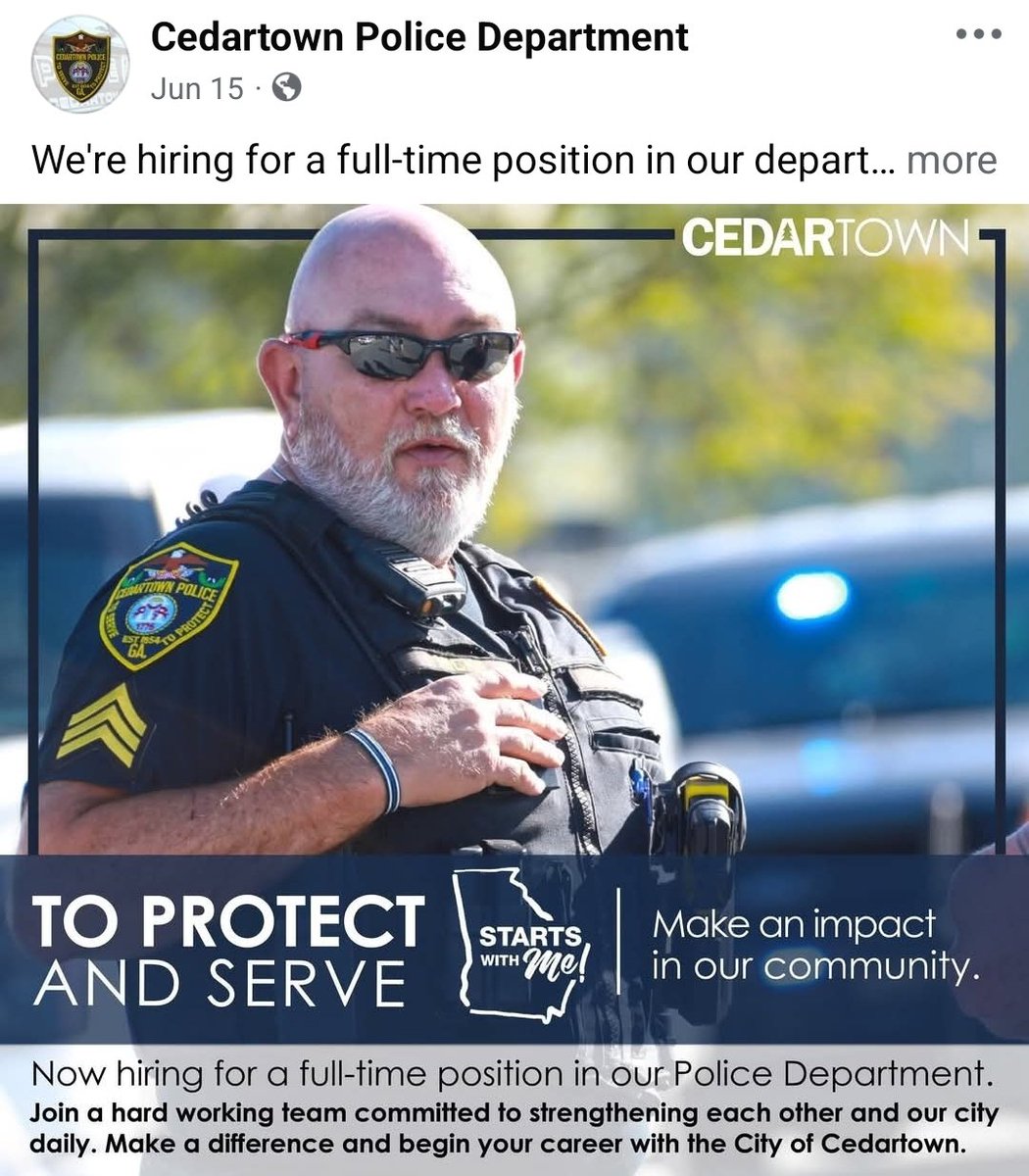 Brick_Suit's tweet photo. The Cedartown Police Department, the force that employs the officer that murdered HeeHaw the petting zoo donkey, is getting absolutely bodied on Facebook.

https://t.co/cpqPPGfcCC https://t.co/hQaTLPVAYs