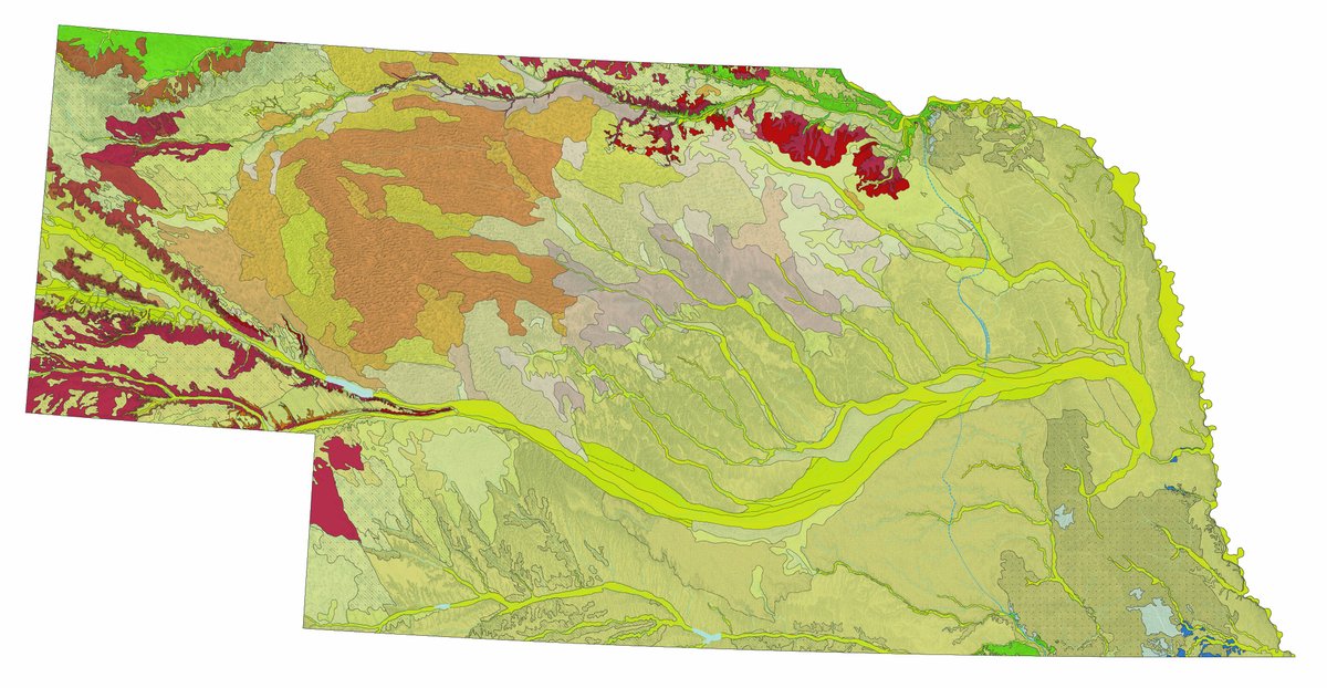 USGS and the University of Nebraska–Lincoln have released Nebraska’s first-ever statewide map of surface geology, revealing the wind-blown sand, silt and other 