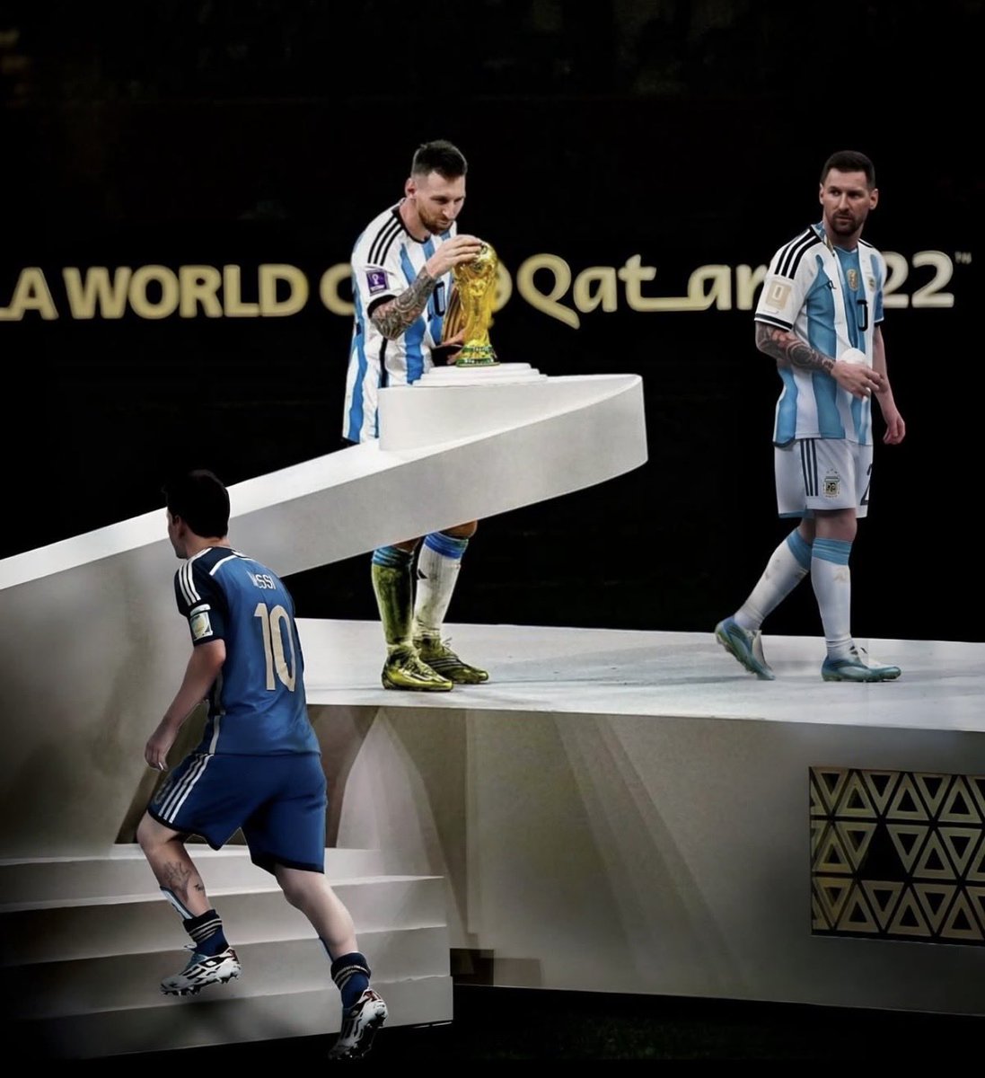billydjaeger's tweet photo. Nous t’oublierons jamais Léo Messi la plus grosse légende de tout les sports confondu 🐐 https://t.co/ni4aVfwMQ4