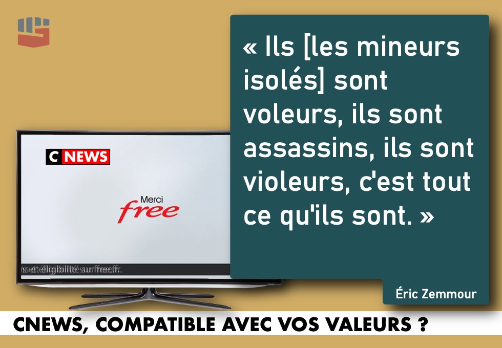 slpng_giants_fr's tweet photo. 🚨
Bonjour, @free 

Sauf erreur, #CNews est la seule chaîne de TV au monde à avoir conservé dans son organigramme un délinquant sexuel sur mineurs après sa condamnation définitive en justice.
Vous validez cette "stratégie" en plaçant vos pubs dans l'émission de #Morandini 

1/2 https://t.co/jHxbFu3byK