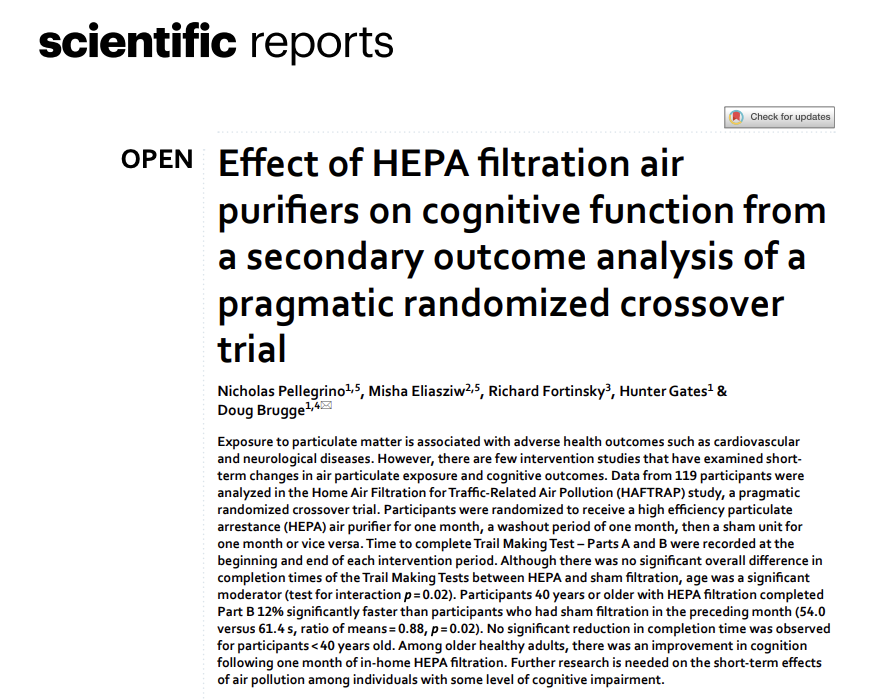 foundmyfitness's tweet photo. Using a HEPA air purifier improved cognitive function by 12% in middle-aged and older adults.

And they only used it for a month!

That's a meaningful improvement in a short amount of time, all from a simple purchase you can make for your home. https://t.co/4tSjMGMZpx