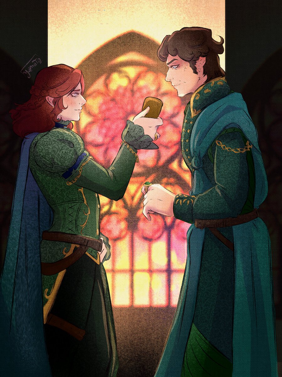 yamat0_art's tweet photo. My phone needs a break. 

The Cupbearer Prince and his Lord of Oldtown .

#daerontargaryen #ormundHightower #asoiaf #hotd #hightower https://t.co/iIublKxtcO