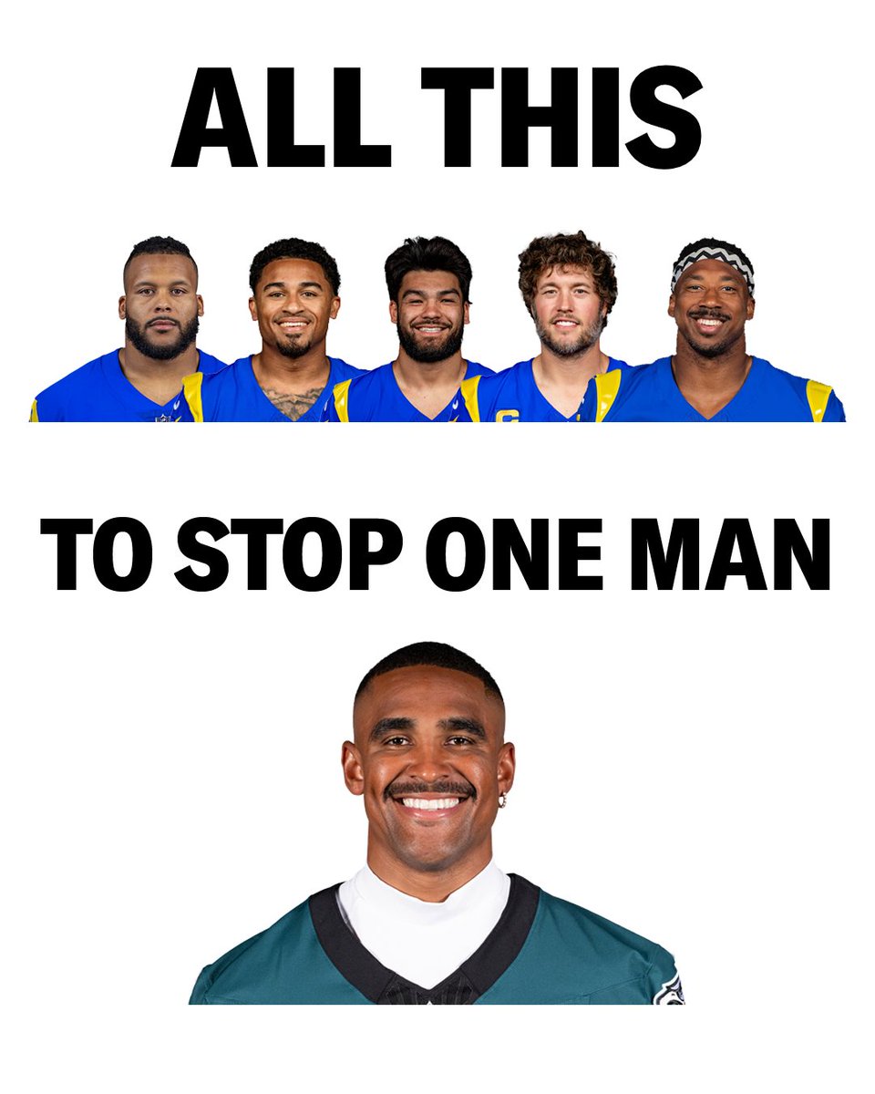 BetMGM's tweet photo. Reminder Jalen Hurts is 4-0 vs. the Rams as a starter https://t.co/CrA9v15tMR