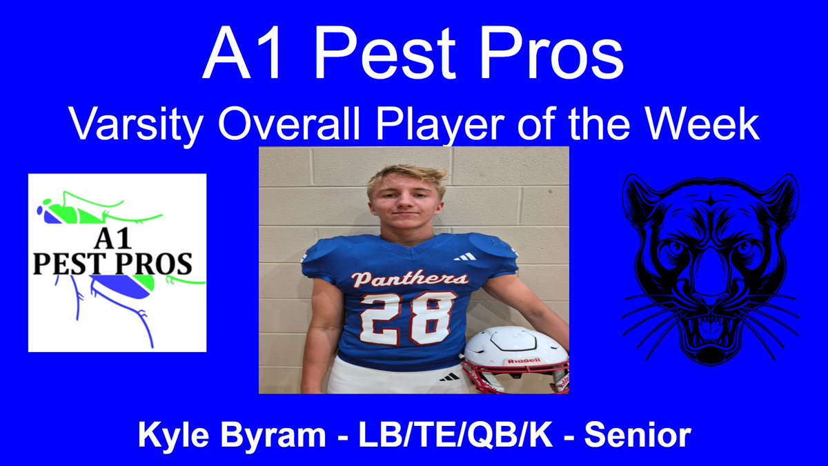 JCPanthersfball's tweet photo. A1 Pest Pro's Players of the Week - Madison Week https://t.co/abVCoHGs1D