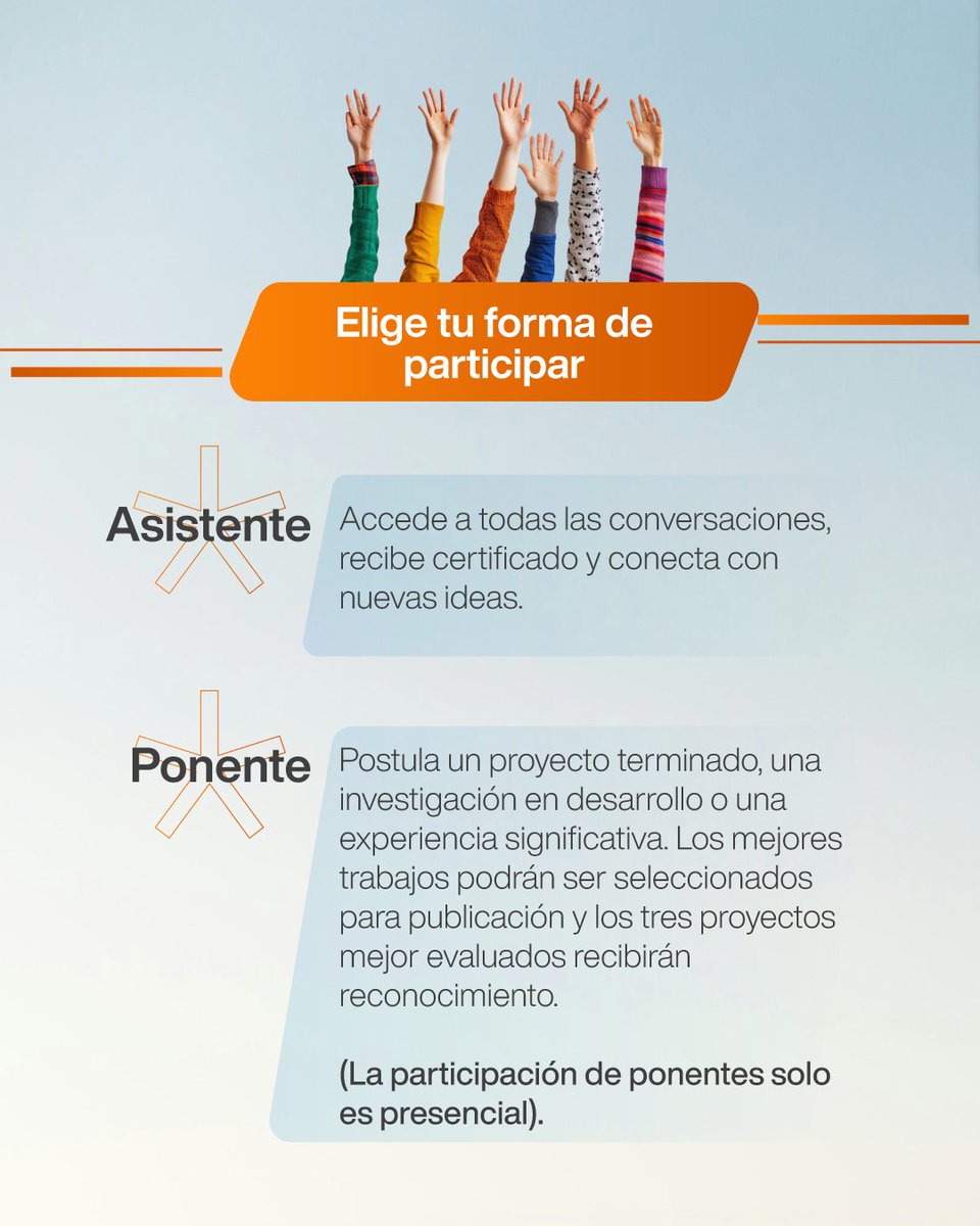 UNIOC_OFICIAL's tweet photo. 📅 10 y 11 de septiembre
📍 Híbrido: Presencial o virtual, en vivo a través de nuestras redes sociales
🎟️ Sin costo

👉 Conoce todos los detalles e inscríbete como ponente o asistente:
🔗 https://t.co/7Zt5YL8ATH https://t.co/JQL5NXMK43