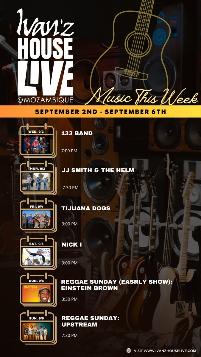 MozambiqueOC's tweet photo. Live music this week: September 2nd - September 6th https://t.co/N8wBSBRluQ