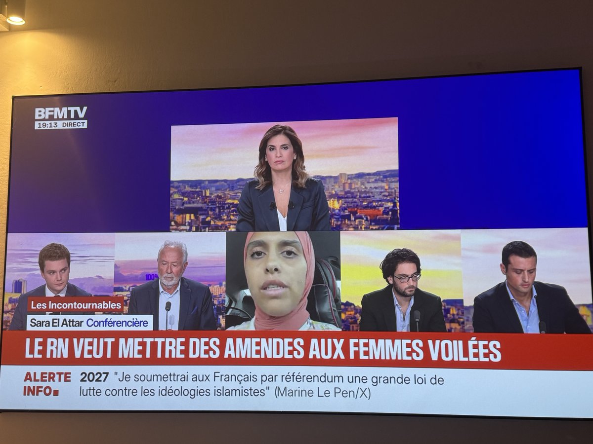 FBBlackler's tweet photo. Excellente Sonia Mabrouk face à l’influenceuse islamiste Sara el Attar, manipulatrice devant l’éternel. https://t.co/ukuyqpGdz3